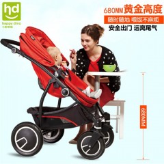 好孩子小龙哈彼高景观婴儿推车双向推行可坐可躺睡篮式童车手推车
