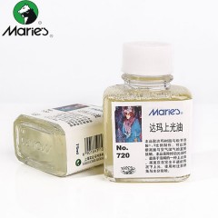 Maries马利正品720瓶装油画媒介剂达玛上光油油画上光油